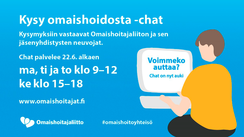 Kysy omaishoidosta -chat -mainos